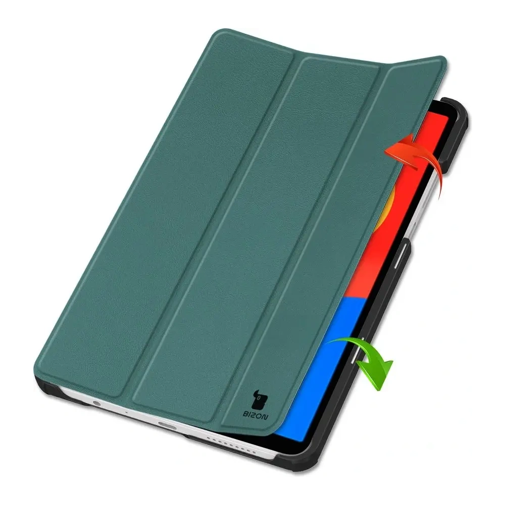 Hurtownia GSM - Etui s klopou Bizon Case Tab Croc pro Xiaomi Redmi Pad SE 8.7 tmavě zelené - BIZ6410 - {ean13} - Hurt