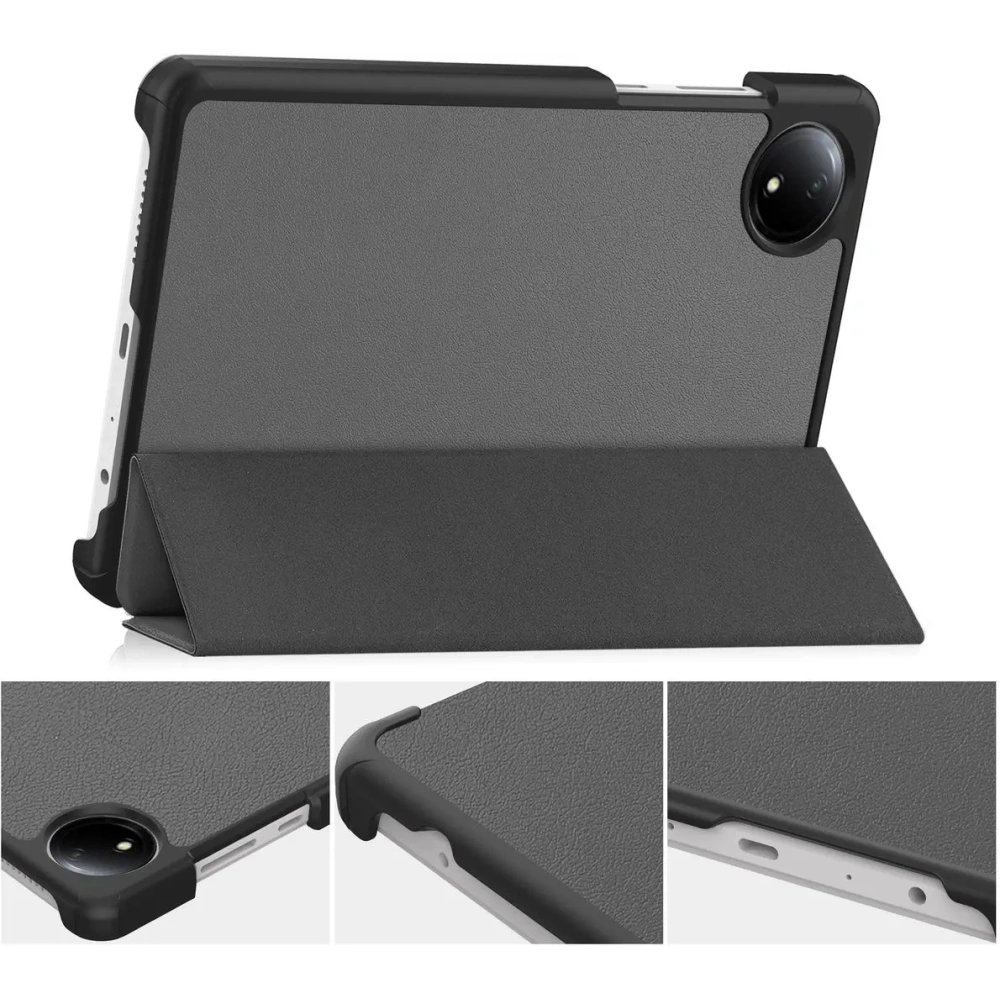 Hurtownia GSM - Etui z klapką Bizon Case Tab Croc do Xiaomi Redmi Pad SE 8.7 szare - BIZ6411 - {ean13} - Hurt