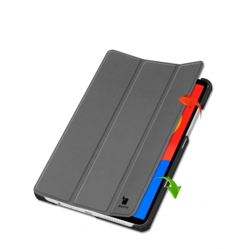 Etui z klapką Bizon Case Tab Croc do Xiaomi Redmi Pad SE 8.7 szare