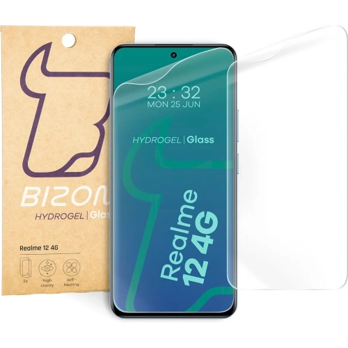 Folia hydrożelowa na ekran Bizon Glass Hydrogel Front do Realme 12 4G [2 PACK]
