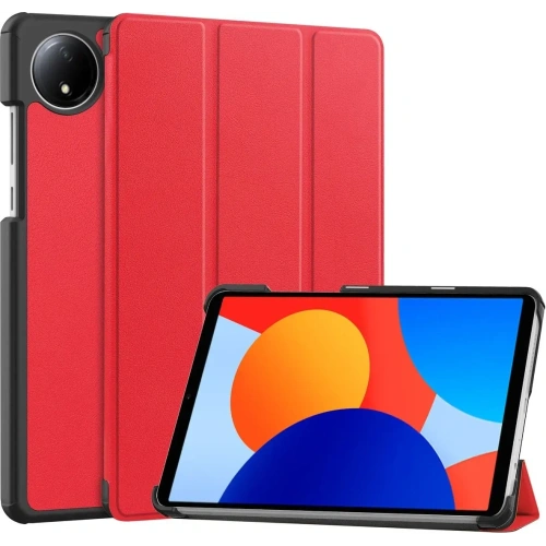 Etui z klapką Bizon Case Tab Croc do Xiaomi Redmi Pad SE 8.7 czerwone
