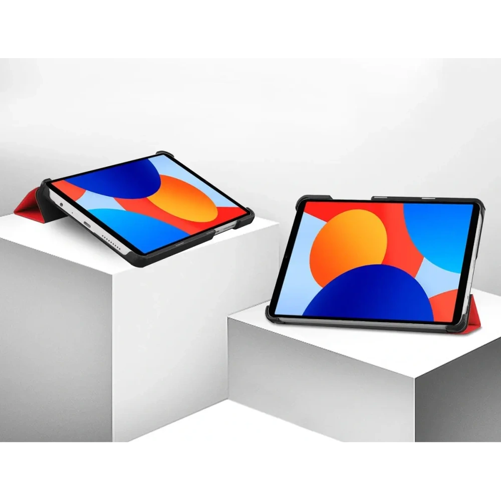Hurtownia GSM - Etui s klopou Bizon Case Tab Croc pro Xiaomi Redmi Pad SE 8.7 červené - BIZ6414 - {ean13} - Hurt