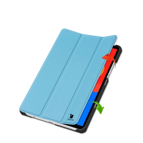 Etui z klapką Bizon Case Tab Croc do Xiaomi Redmi Pad SE 8.7 niebieskie
