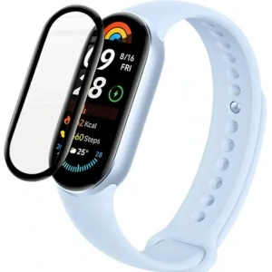 Hurtownia GSM - Bizon Glass Watch Edge Hybrid Xiaomi Okos Karkötő 9 / 9 NFC fekete - BIZ6416 - {ean13} - Hurt