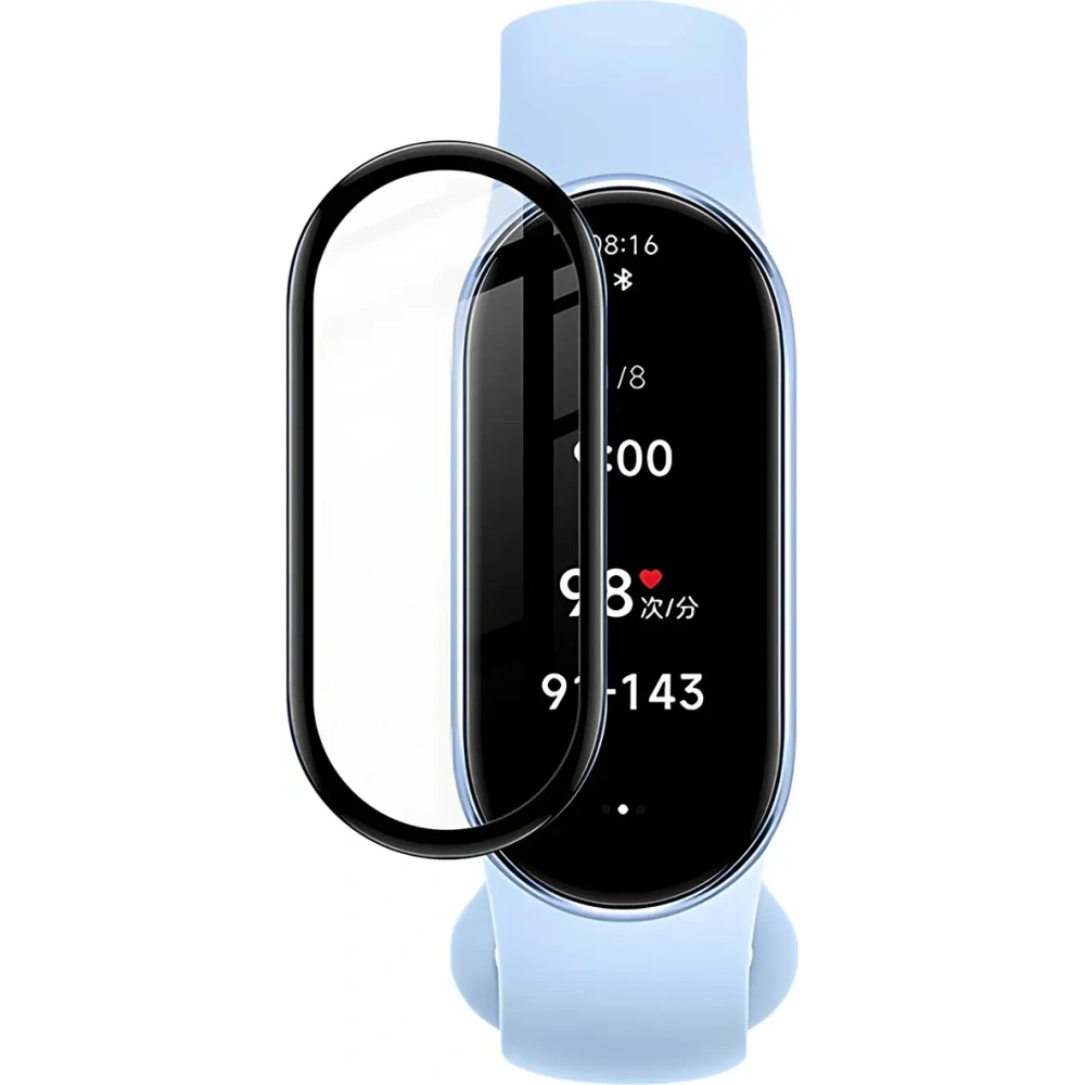 Hurtownia GSM - Bizon Glass Watch Edge Hybrid Xiaomi Okos Karkötő 9 / 9 NFC fekete - BIZ6416 - {ean13} - Hurt