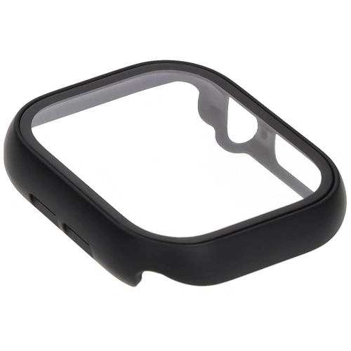 Etui ze szkłem do zegarka Bizon Case+Glass Watch do Apple Watch 10 / 11 42mm czarne