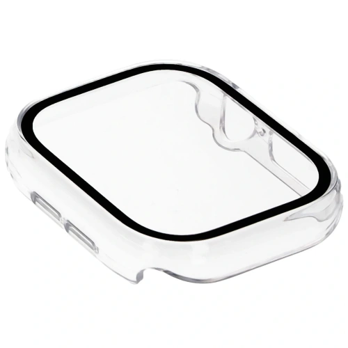 Etui ze szkłem do zegarka Bizon Case+Glass Watch do Apple Watch 10 / 11 42mm przeźroczyste