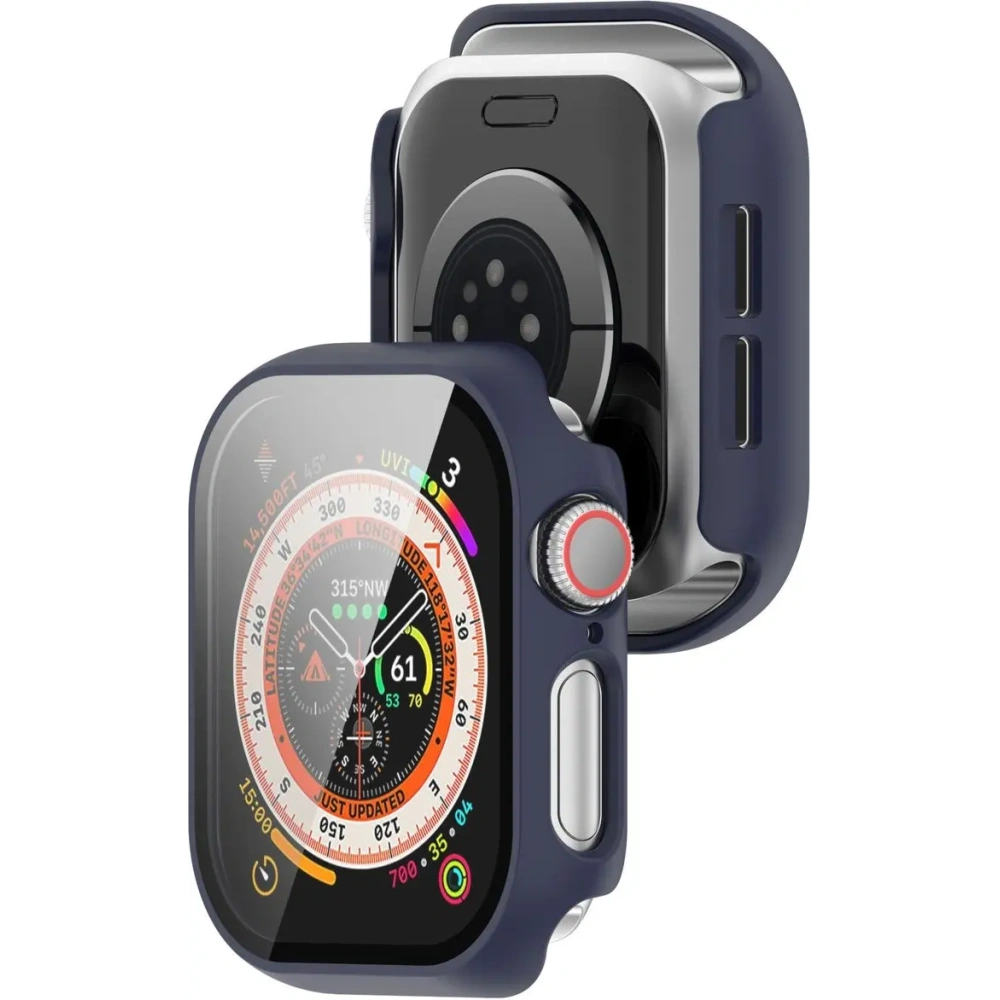 Hurtownia GSM - Bizon Case+Glass Ceas Apple Watch 10 42mm albastru închis - BIZ6422 - {ean13} - Hurt