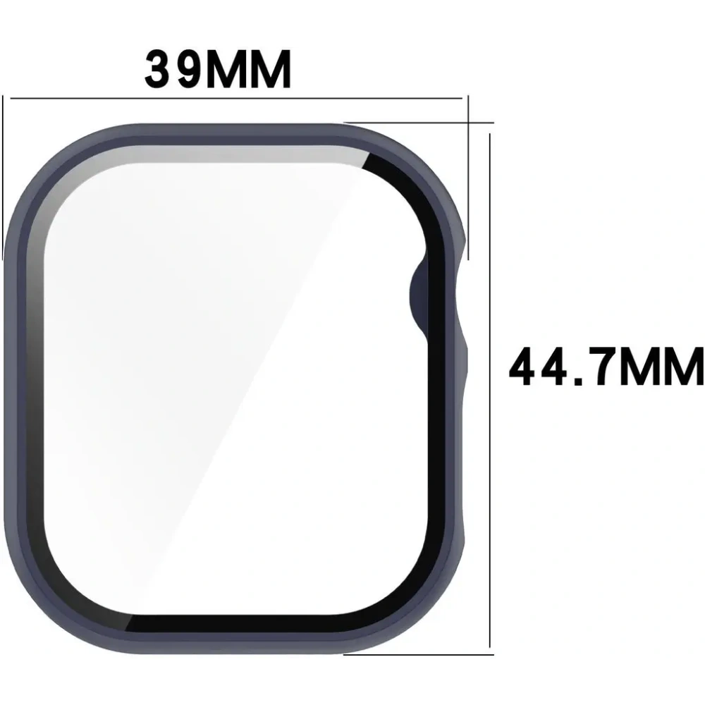 Hurtownia GSM - Bizon Case+Glass Ceas Apple Watch 10 42mm albastru închis - BIZ6422 - {ean13} - Hurt
