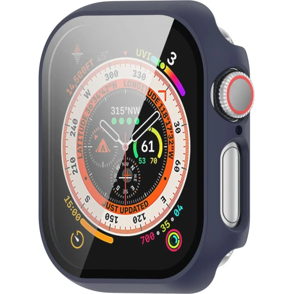 Hurtownia GSM - Bizon Case+Glass Ceas Apple Watch 10 42mm albastru închis - BIZ6422 - {ean13} - Hurt