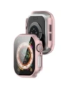 Bizon Case+Glass Ceas Apple Watch 10 42mm roz deschis