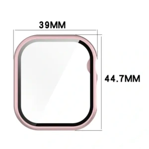 Hurtownia GSM - Bizon Case+Glass Ceas Apple Watch 10 42mm roz deschis - BIZ6424 - {ean13} - Hurt