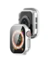 Bizon Case+Glass Ceas Apple Watch 10 42mm argintiu