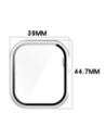 Hurtownia GSM - Etui ze szkłem do zegarka Bizon Case+Glass Watch do Apple Watch 10 42mm srebrne - BIZ6426 - {ean13} - Hurt