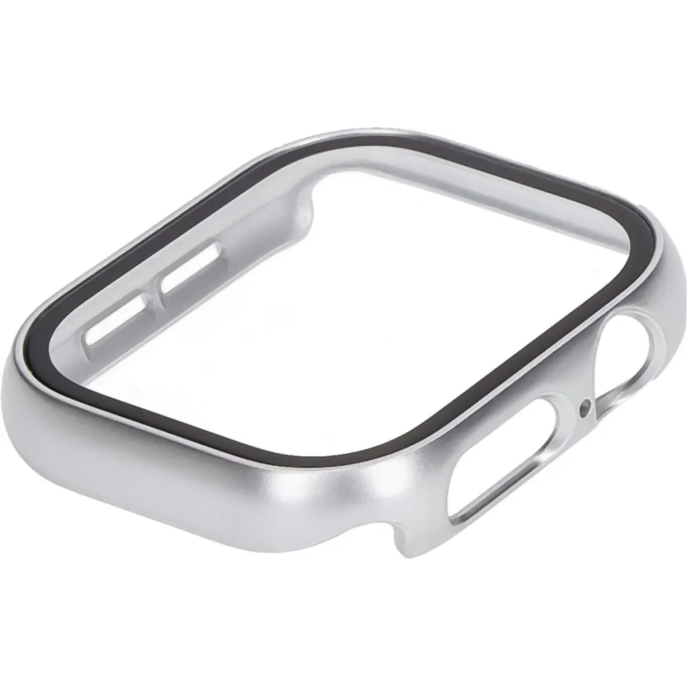 Hurtownia GSM - Etui ze szkłem do zegarka Bizon Case+Glass Watch do Apple Watch 10 42mm srebrne - BIZ6426 - {ean13} - Hurt