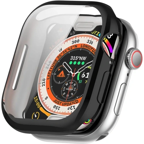 Etui z osłoną ekranu Bizon Case Watch Felipe do Apple Watch 10 / 11 46mm czarne