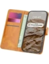 Etui z klapką Bizon Case Pocket do Apple iPhone 16 Pro Max hnědé