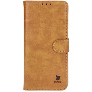 Etui z klapką Bizon Case Pocket do Apple iPhone 16 Pro Max brązowe