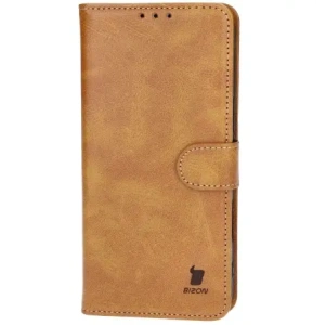 Etui z klapką Bizon Case Pocket do Apple iPhone 16 Pro Max brązowe