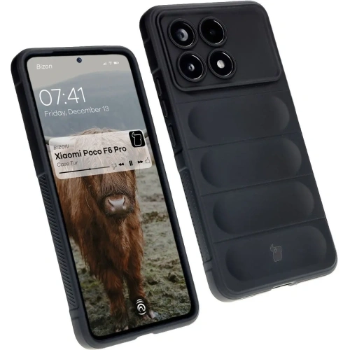 Pancerne etui Bizon Case Tur do Xiaomi Poco F6 Pro czarne