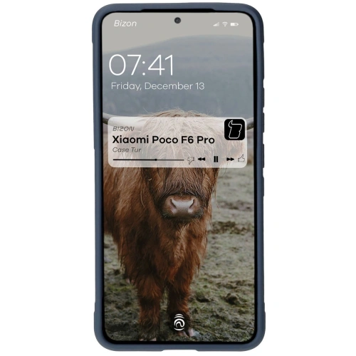Pancerne etui Bizon Case Tur do Xiaomi Poco F6 Pro granatowe
