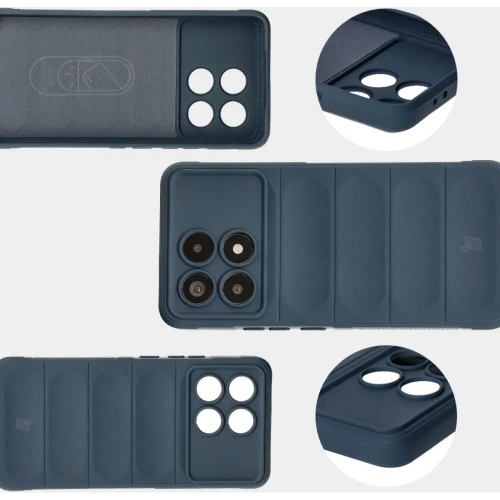 Pancerne etui Bizon Case Tur do Xiaomi Poco F6 Pro granatowe