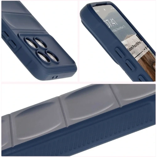 Pancerne etui Bizon Case Tur do Xiaomi Poco F6 Pro granatowe