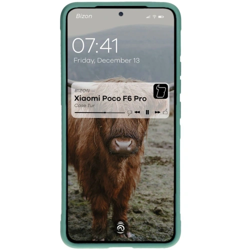 Pancerne etui Bizon Case Tur do Xiaomi Poco F6 Pro ciemnozielone