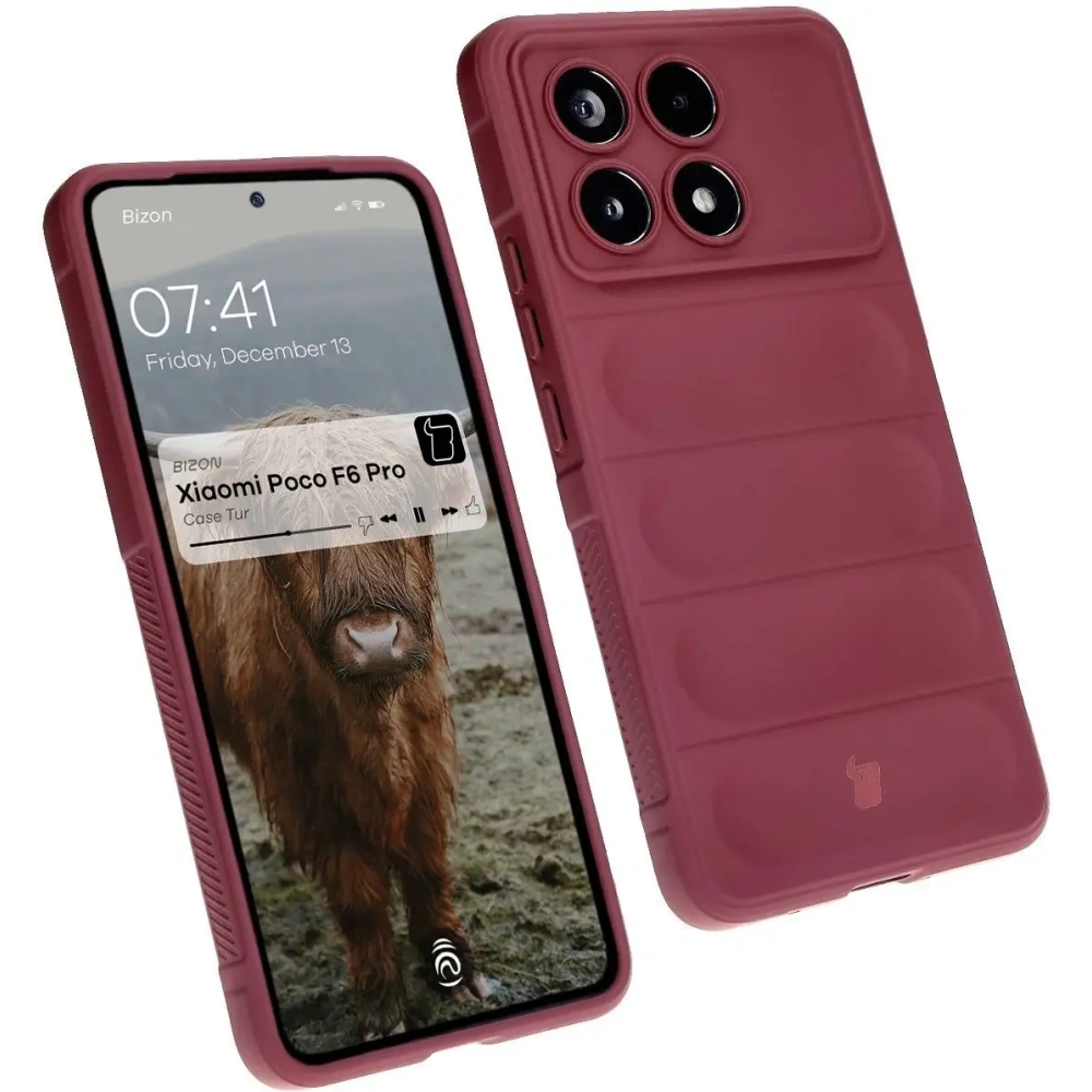 Hurtownia GSM - Pancerne etui Bizon Case Tur do Xiaomi Poco F6 Pro ciemnofioletowe - BIZ6438 - {ean13} - Hurt