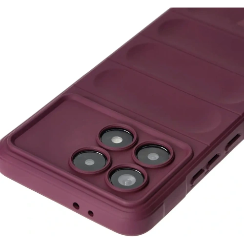 Pancerne etui Bizon Case Tur do Xiaomi Poco F6 Pro ciemnofioletowe