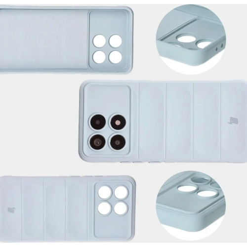 Pancerne etui Bizon Case Tur do Xiaomi Poco F6 Pro jasnoniebieskie