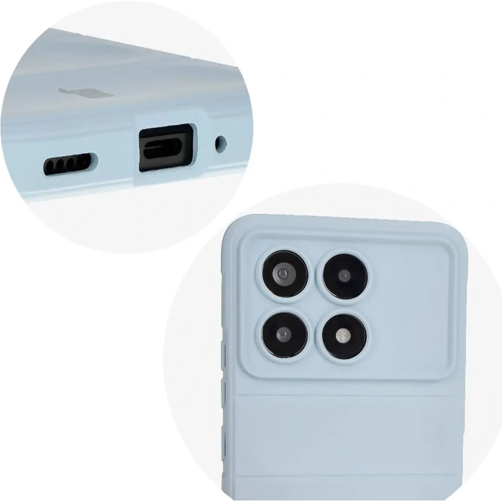 Hurtownia GSM - Pancerne etui Bizon Case Tur do Xiaomi Poco F6 Pro jasnonámořnická modrá - BIZ6439 - {ean13} - Hurt