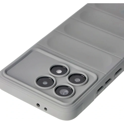 Pancerne etui Bizon Case Tur do Xiaomi Poco F6 Pro jasnoszare