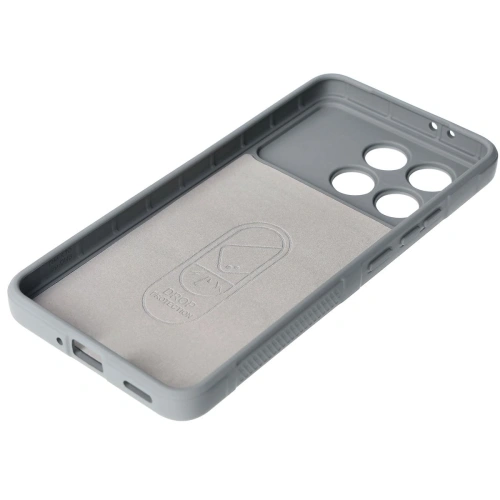 Pancerne etui Bizon Case Tur do Xiaomi Poco F6 Pro jasnoszare