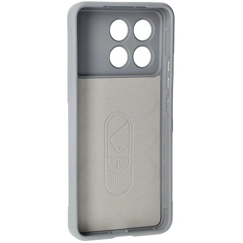 Pancerne etui Bizon Case Tur do Xiaomi Poco F6 Pro jasnoszare