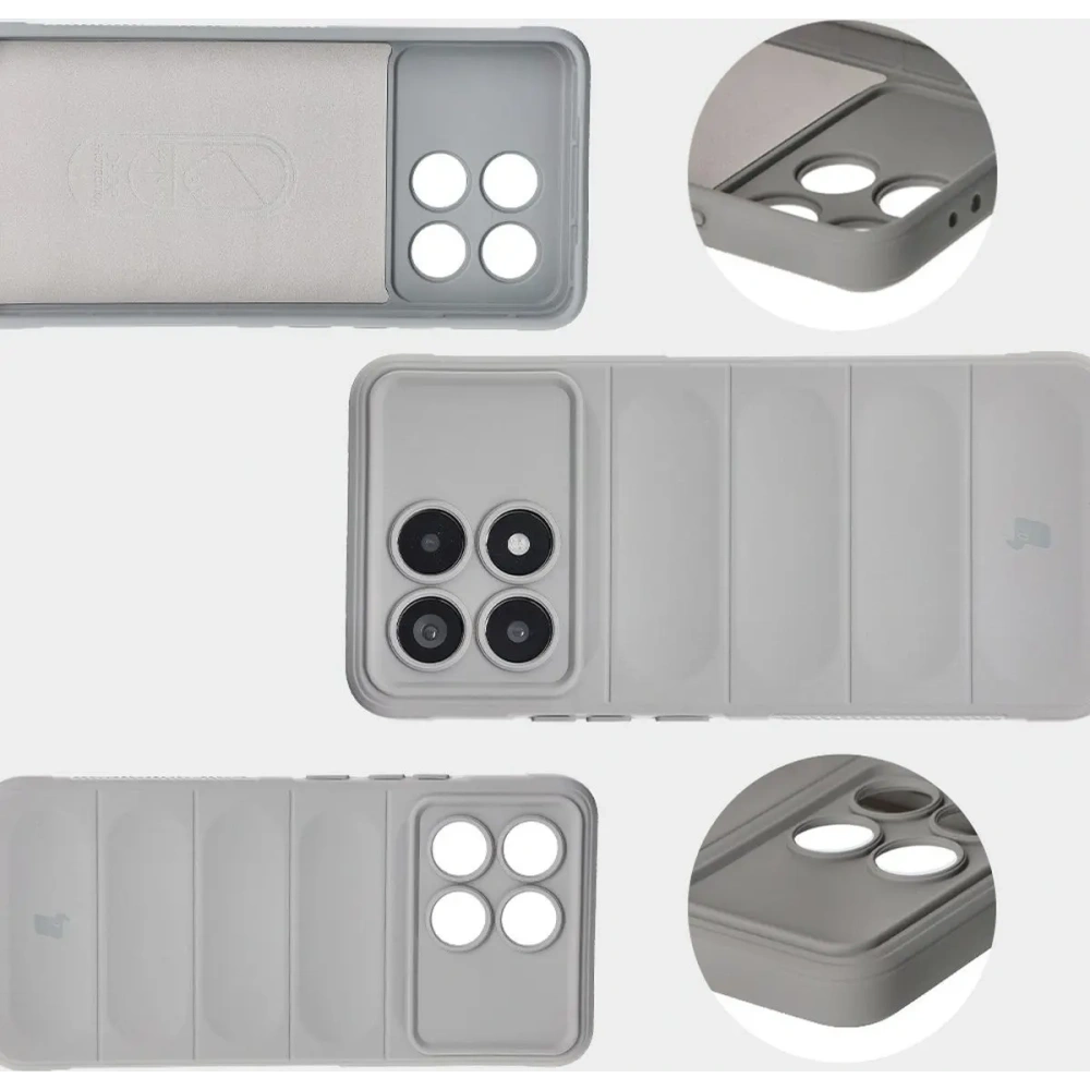 Hurtownia GSM - Pancerne etui Bizon Case Tur do Xiaomi Poco F6 Pro jasnoszare - BIZ6440 - {ean13} - Hurt