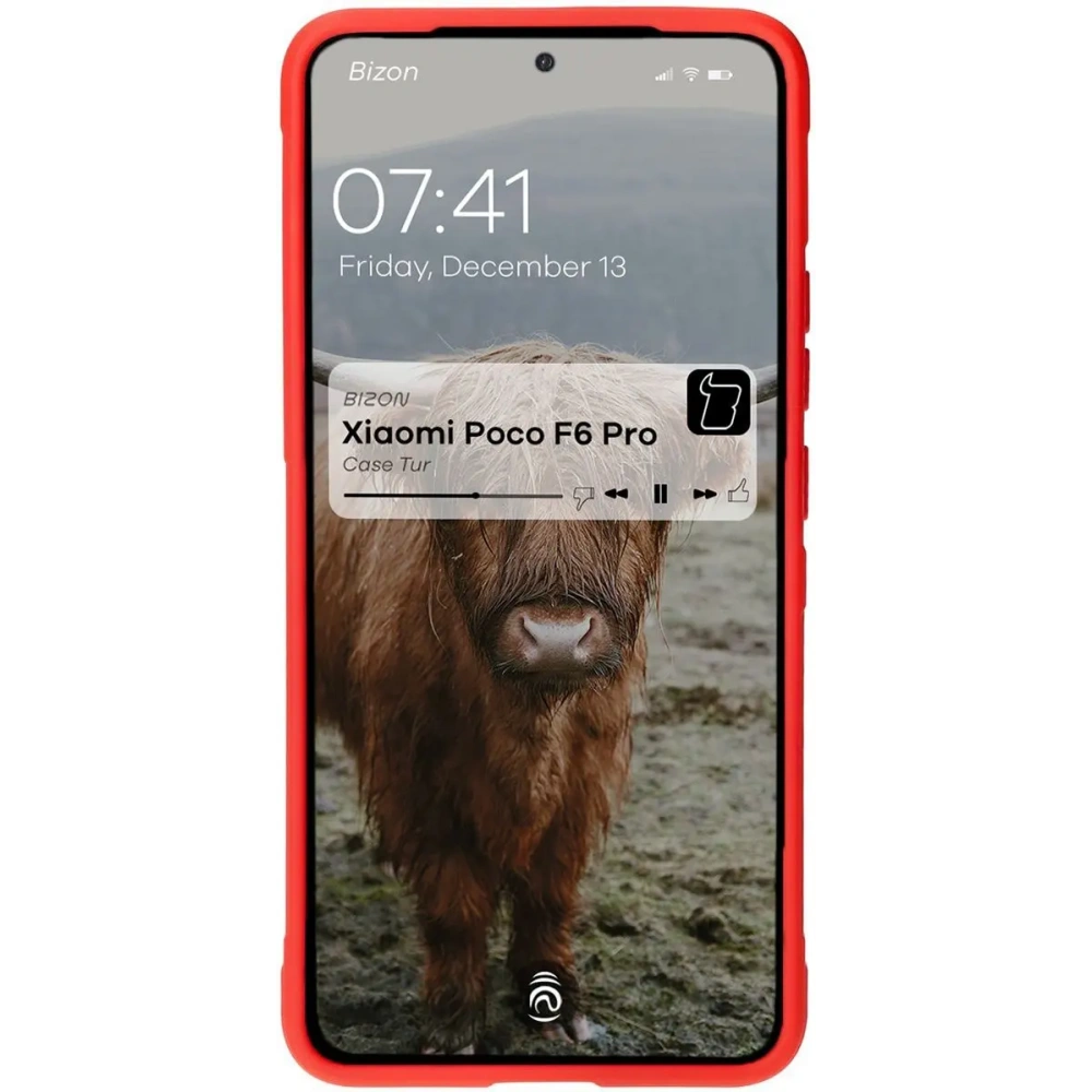 Hurtownia GSM - Pancerne etui Bizon Case Tur do Xiaomi Poco F6 Pro czerwone - BIZ6441 - {ean13} - Hurt