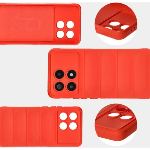 Pancerne etui Bizon Case Tur do Xiaomi Poco F6 Pro czerwone