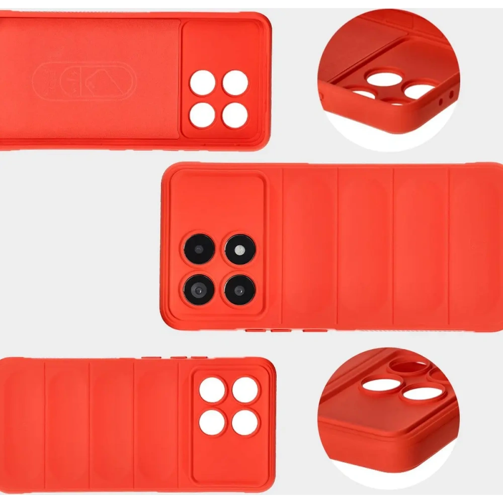 Hurtownia GSM - Pancerne etui Bizon Case Tur do Xiaomi Poco F6 Pro czerwone - BIZ6441 - {ean13} - Hurt