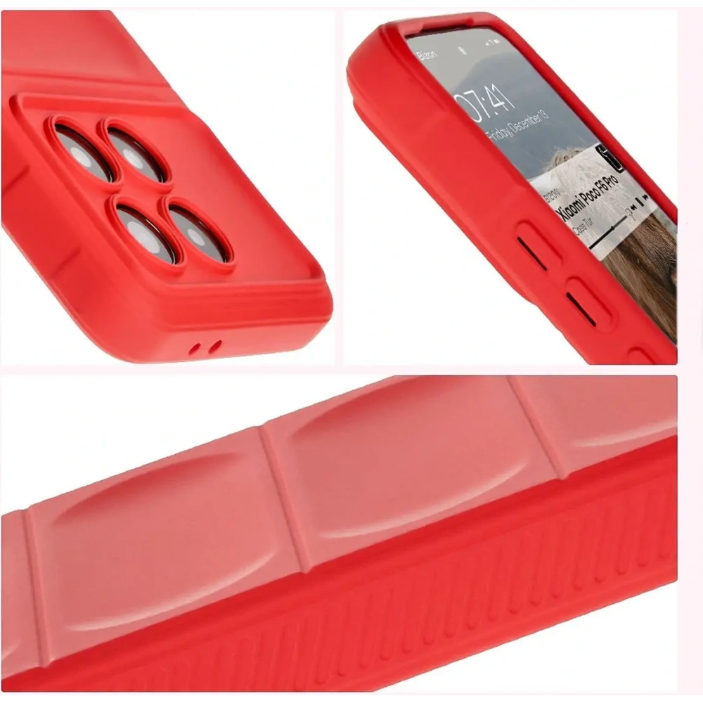 Hurtownia GSM - Pancerne etui Bizon Case Tur do Xiaomi Poco F6 Pro czerwone - BIZ6441 - {ean13} - Hurt