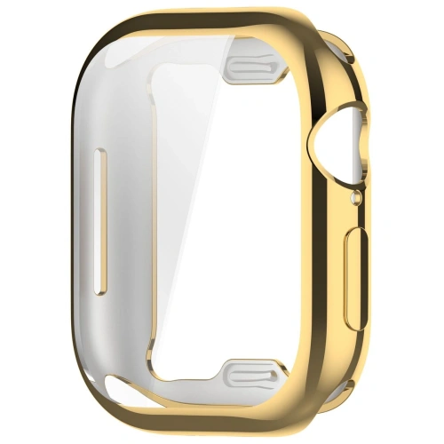 Etui z osłoną ekranu Bizon Case Watch Felipe do Apple Watch 10 / 11 46mm złote