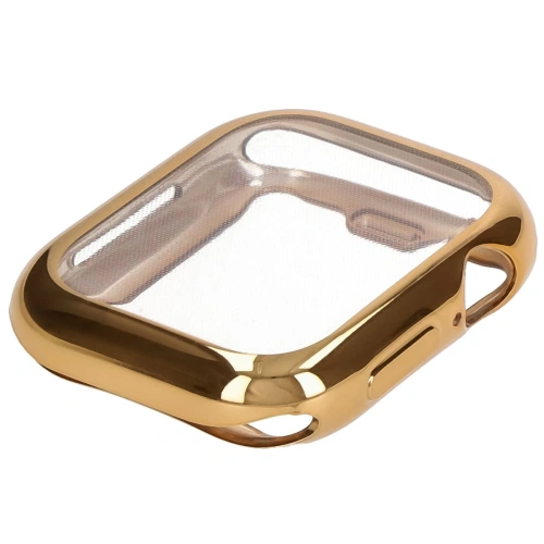 Etui z osłoną ekranu Bizon Case Watch Felipe do Apple Watch 10 / 11 46mm złote