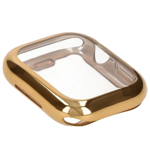 Etui z osłoną ekranu Bizon Case Watch Felipe do Apple Watch 10 / 11 46mm złote