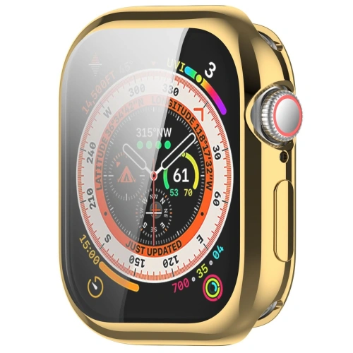 Etui z osłoną ekranu Bizon Case Watch Felipe do Apple Watch 10 / 11 46mm złote