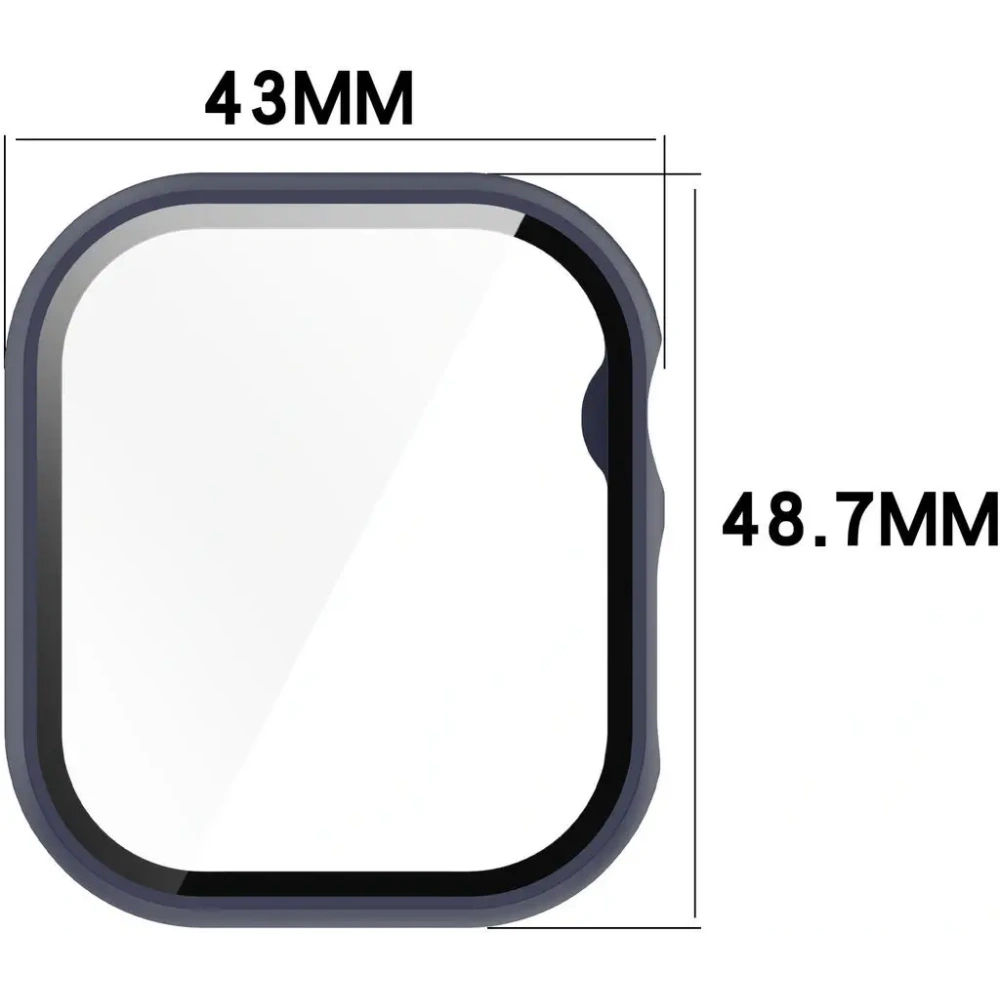 Hurtownia GSM - Bizon Case+Glass Watch Apple Watch 10 46mm sötétkék - BIZ6446 - {ean13} - Hurt