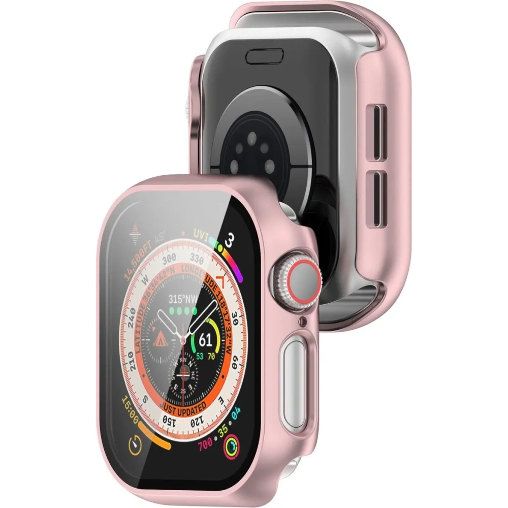 Hurtownia GSM - Bizon Case+Glass Óra Apple Óra 10 46mm világos rózsaszín - BIZ6448 - {ean13} - Hurt