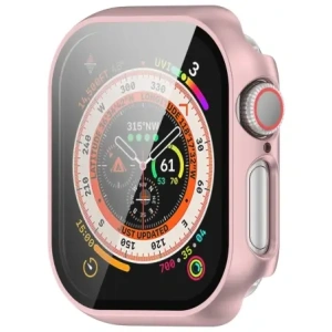 Hurtownia GSM - Etui se sklem na hodinky Bizon Case+Glass Watch do Apple Watch 10 46mm světle růžové - BIZ6448 - {ean13} - Hurt