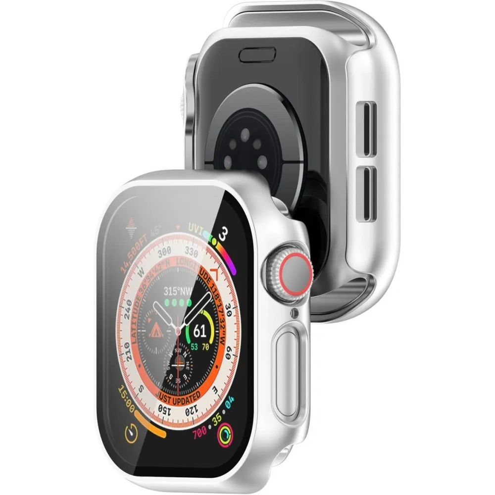 Hurtownia GSM - Bizon Case+Glass Óra Apple Óra 10 46mm ezüst - BIZ6449 - {ean13} - Hurt