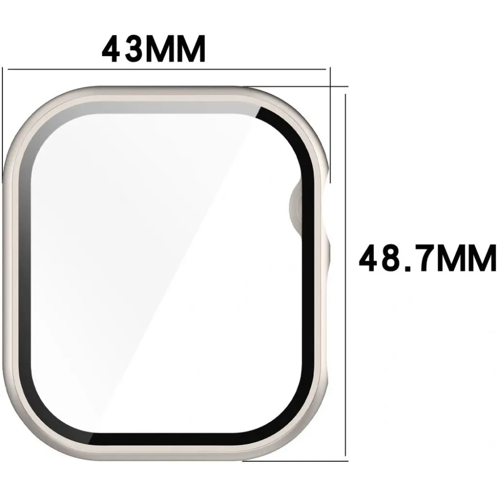 Hurtownia GSM - Bizon Case+Glass Óra Apple Óra 10 46mm pezsgő - BIZ6450 - {ean13} - Hurt