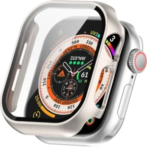 Hurtownia GSM - Etui se sklem na hodinky Bizon Case+Glass Watch pro Apple Watch 10 46mm šampaňské - BIZ6450 - {ean13} - Hurt